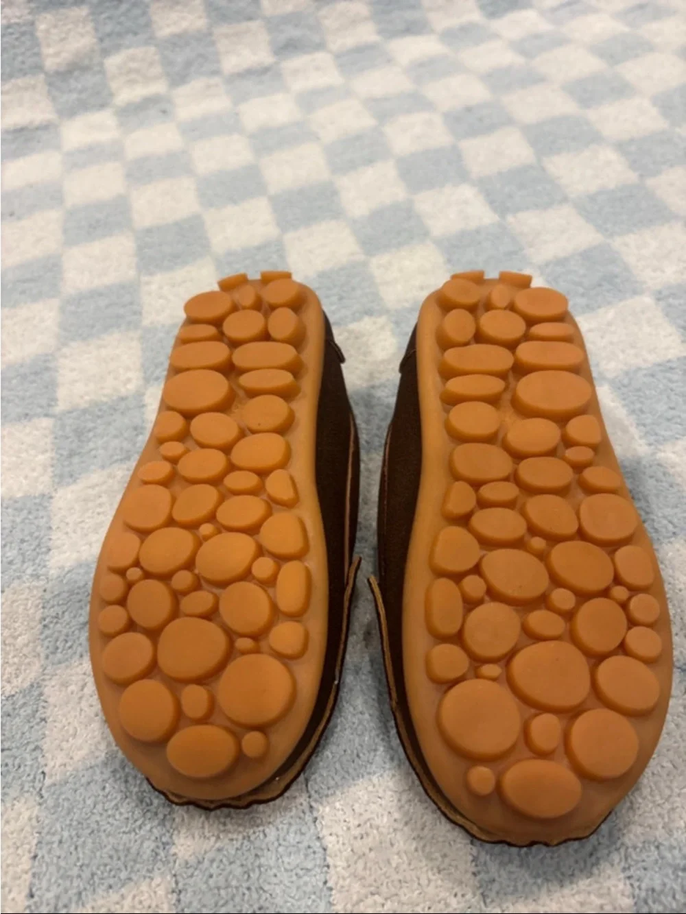 Janie and Jack Brown Suede-Style Kids Loafers